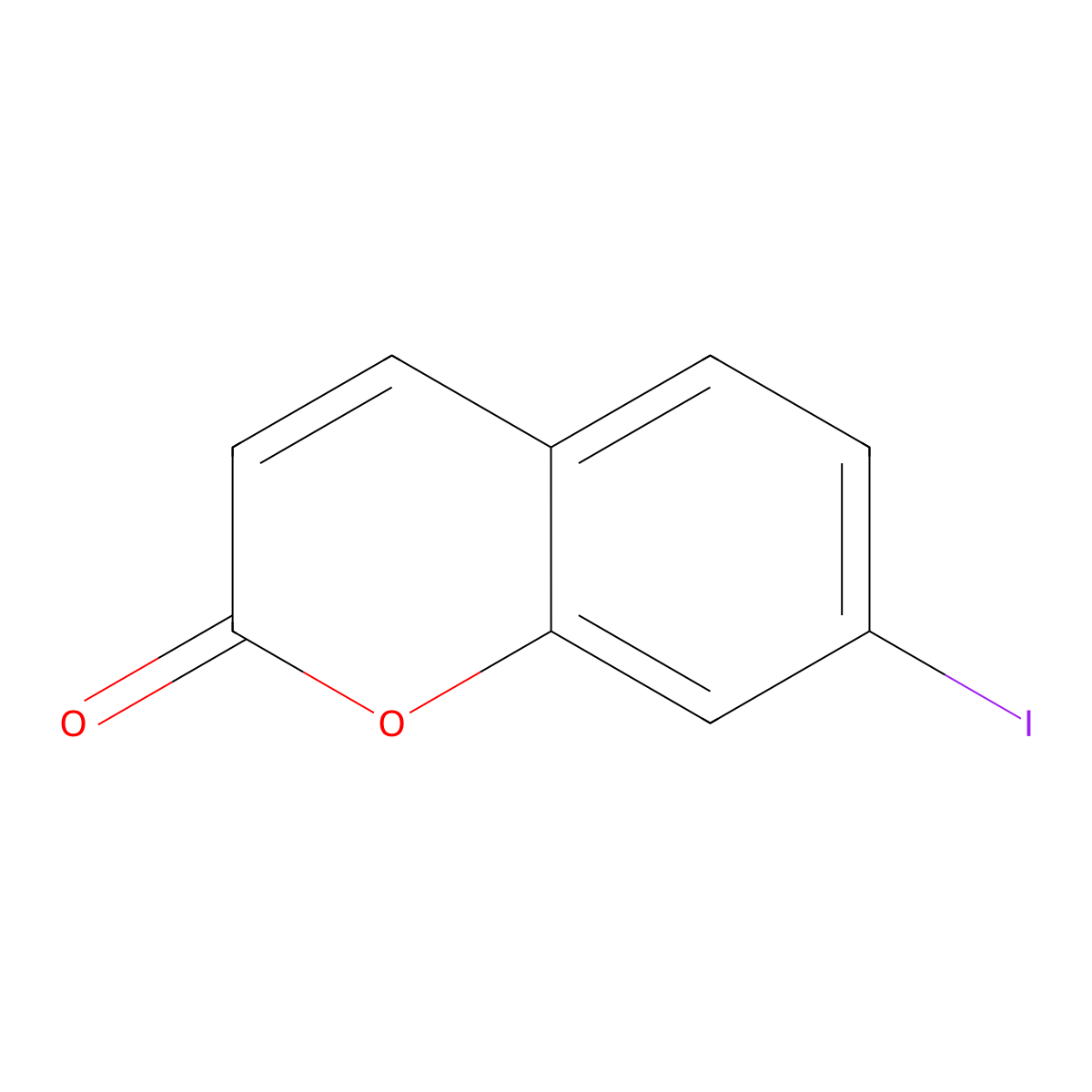 7-Iodo-2H-chromen-2-one molecular structure, CAS 38170-01-3