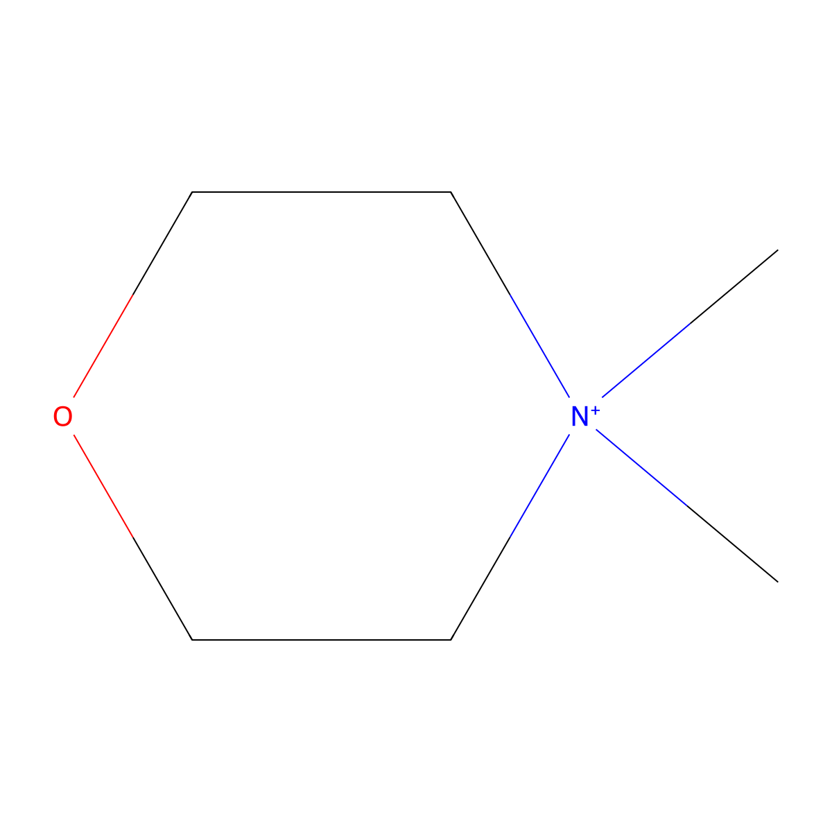 4,4-Dimethylmorpholin-4-ium molecular structure, CAS 38170-33-1