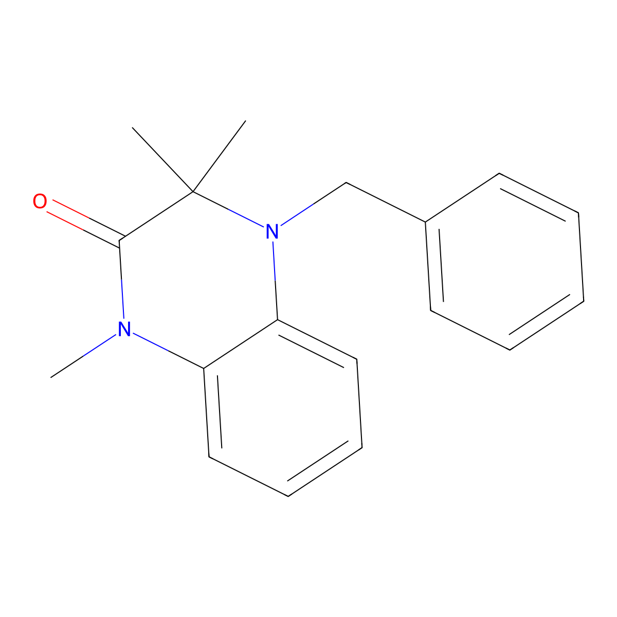 4-Benzyl-1,3,3-trimethylquinoxalin-2-one molecular structure, CAS 381701-62-8