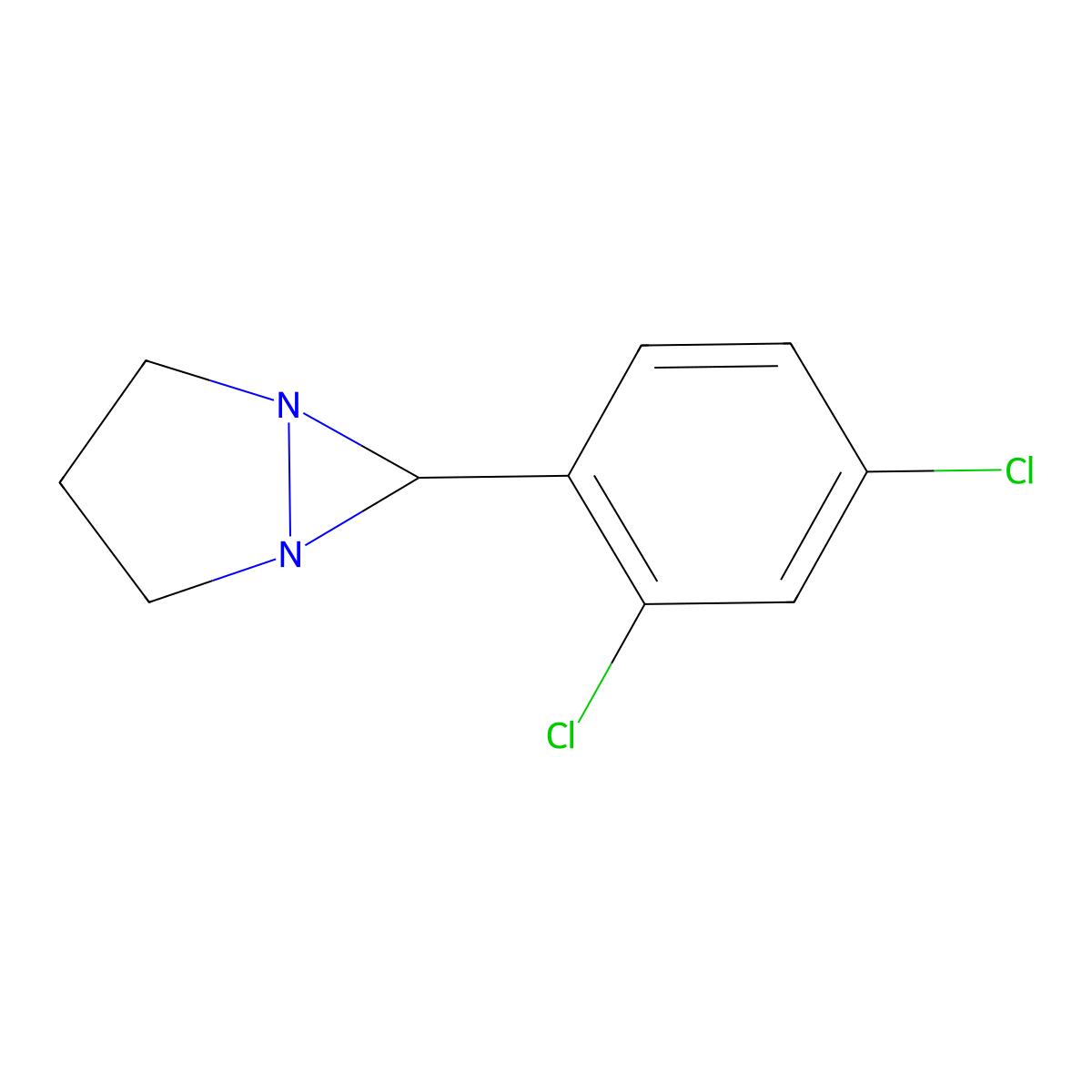 6-(2,4-Dichlorophenyl)-1,5-diazabicyclo[3.1.0]hexane molecular structure, CAS 381702-78-9