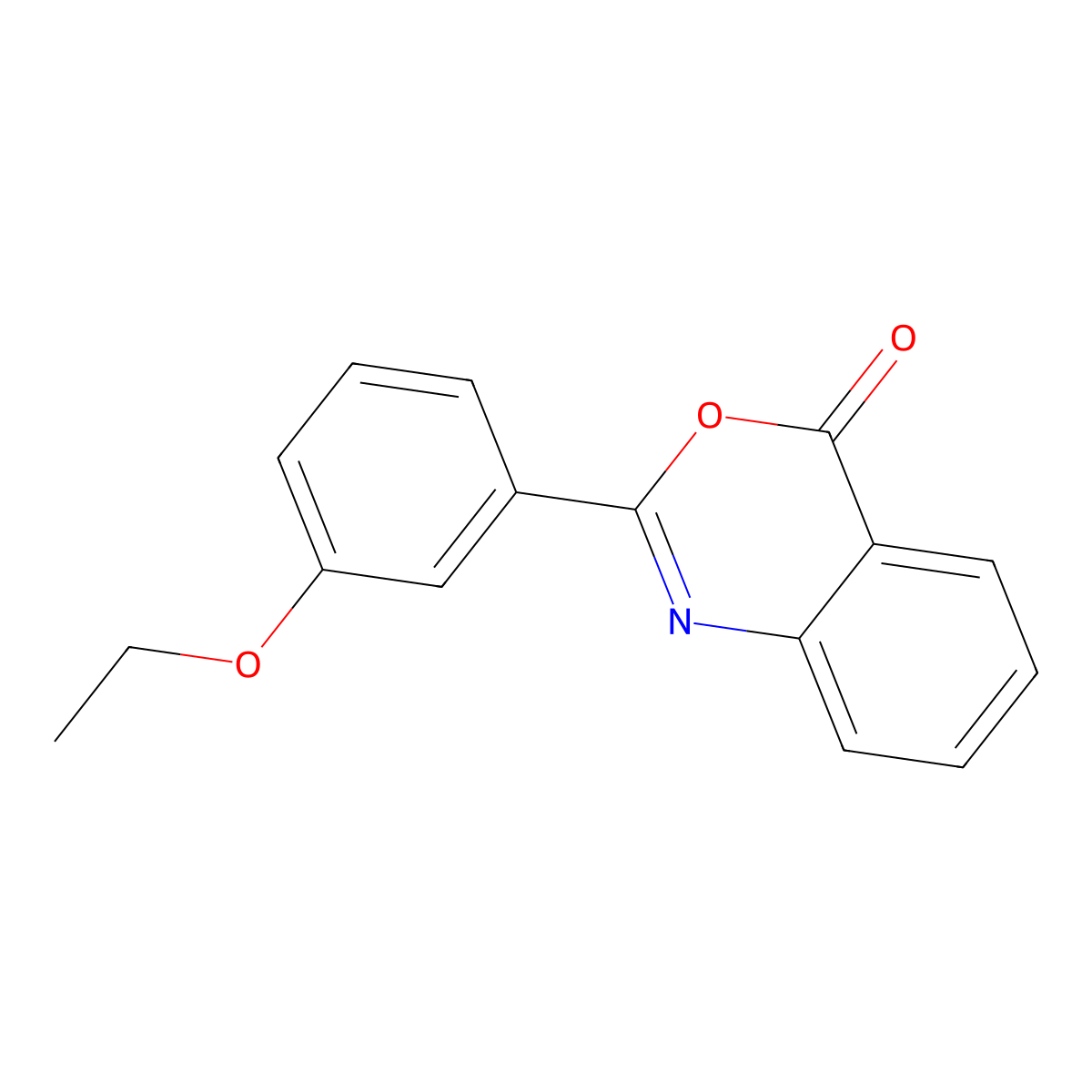2-(3-Ethoxyphenyl)-3,1-benzoxazin-4-one molecular structure, CAS 381705-17-5