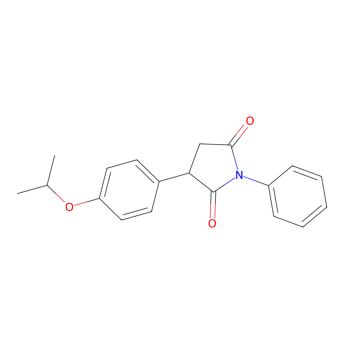 3-(4-Isopropoxyphenyl)-1-phenyl-2,5-pyrrolidinedione molecular structure, CAS 381705-92-6