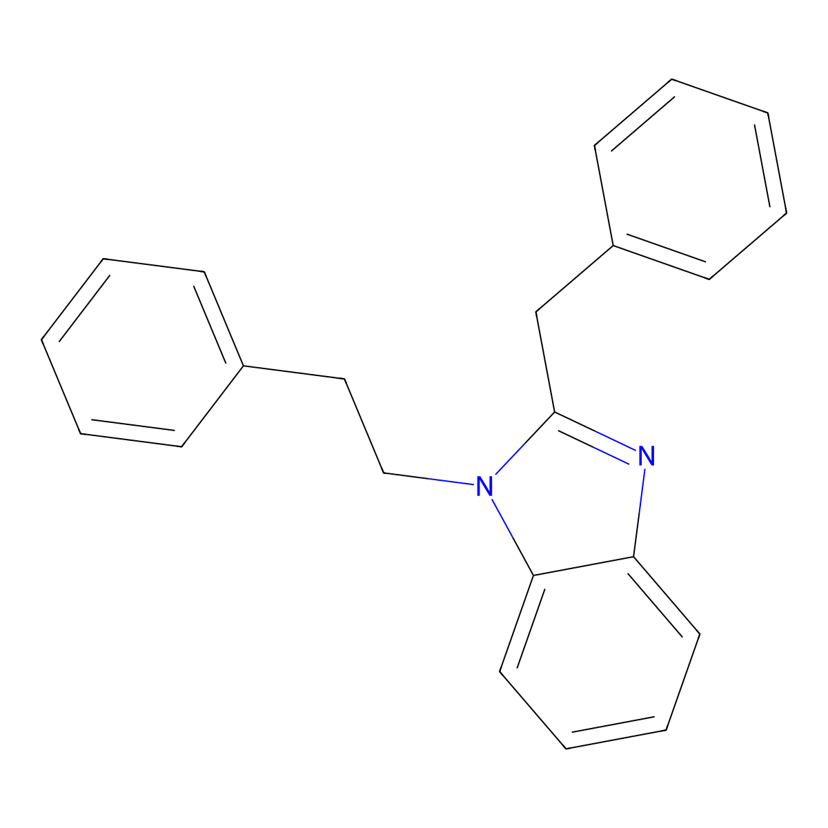 2-Benzyl-1-phenethyl-1H-benzo[d]imidazole molecular structure, CAS 381710-85-6