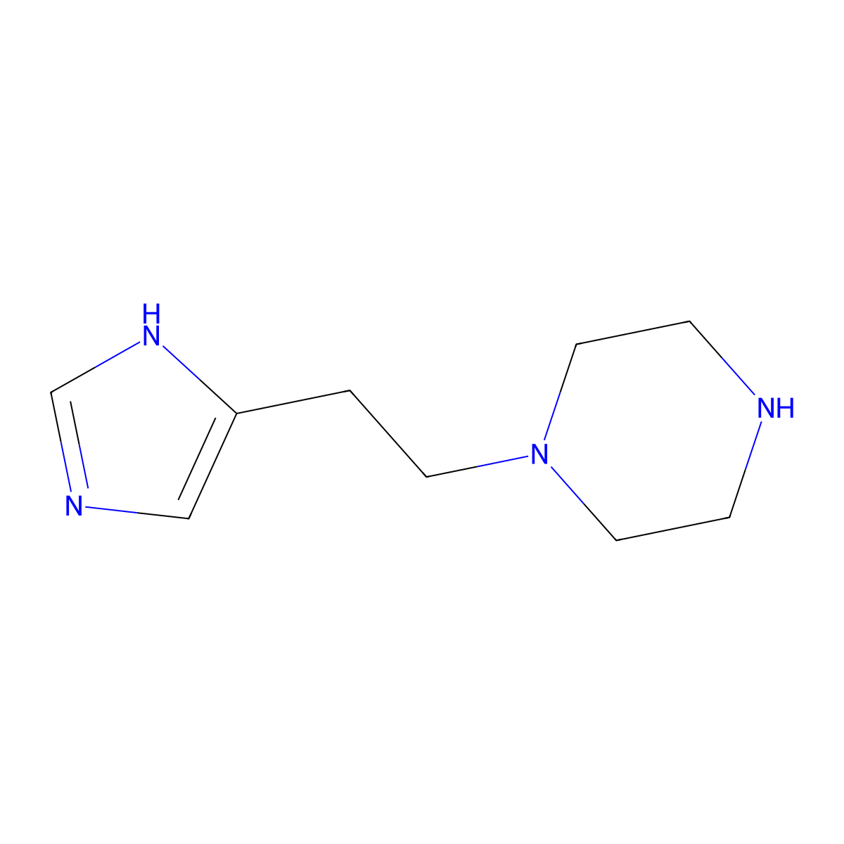 1-[2-(1h-Imidazol-4-yl)ethyl]piperazine molecular structure, CAS 381721-54-6