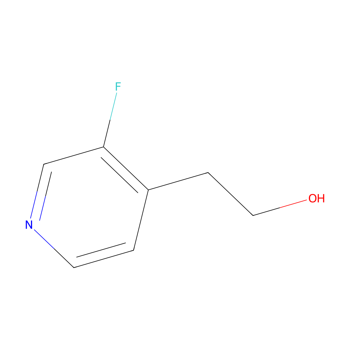 2-(3-Fluoropyridin-4-yl)ethan-1-ol molecular structure, CAS 381721-61-5