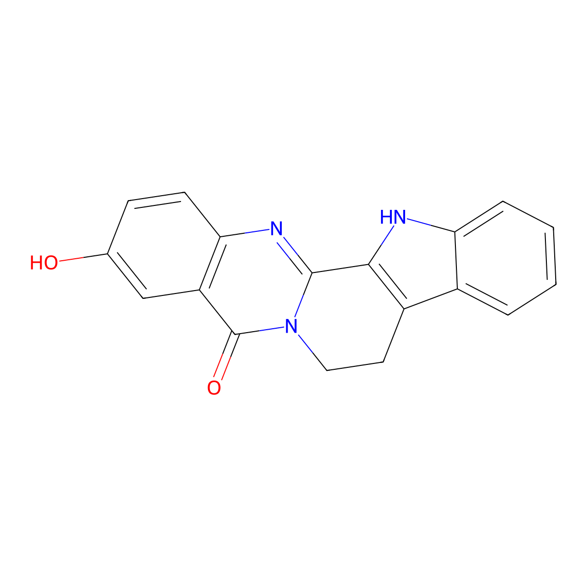 3-Hydroxyrutaecarpine molecular structure, CAS 381723-48-4