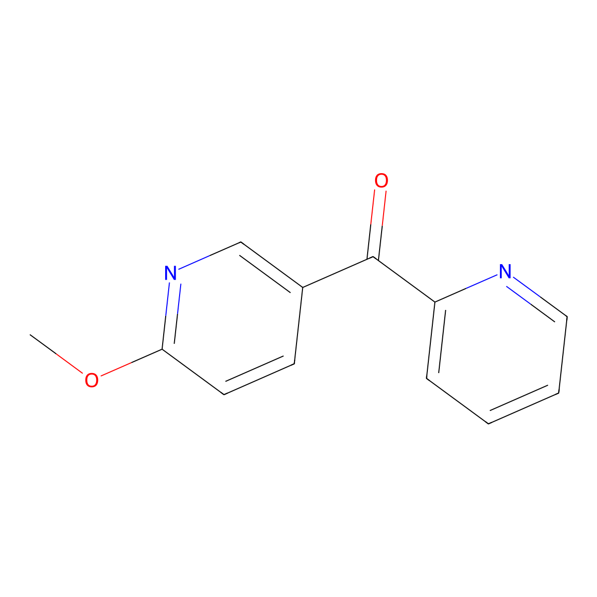2-Methoxy-5-picolinoylpyridine molecular structure, CAS 381725-44-6