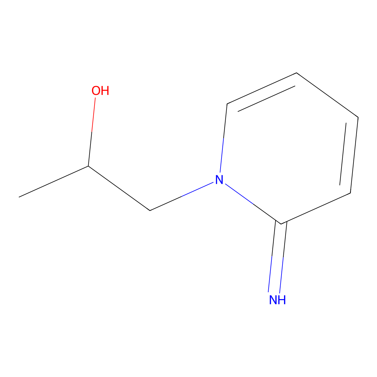 1-(2-iminopyridin-1(2H)-yl)propan-2-ol molecular structure, CAS 381727-94-2