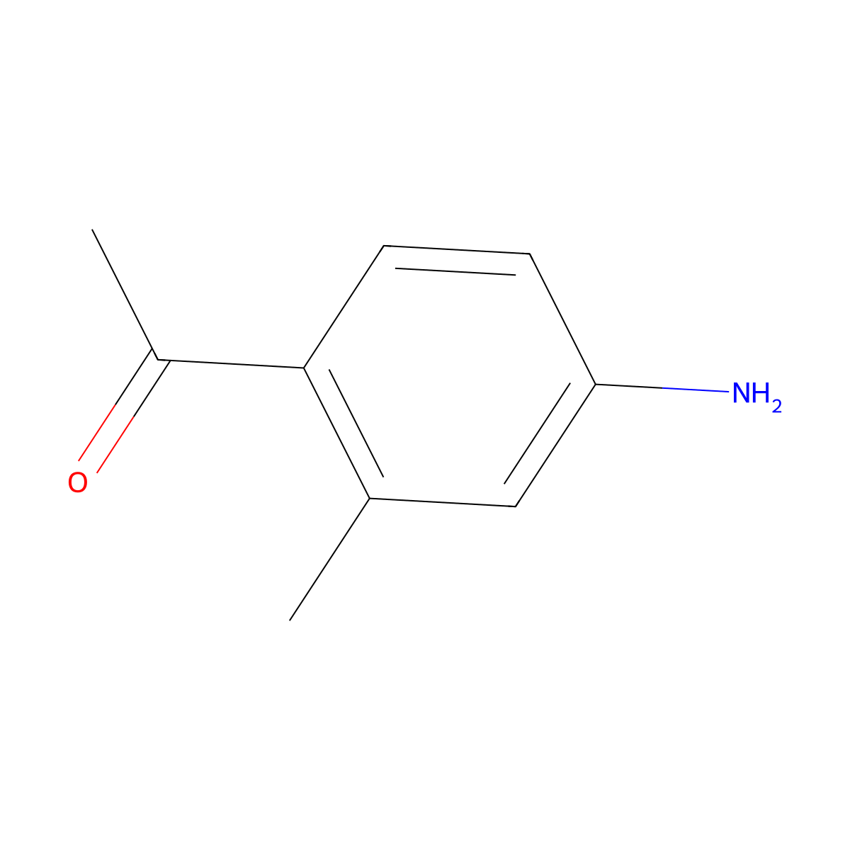 1-(4-Amino-2-methylphenyl)ethanone molecular structure, CAS 38177-98-9