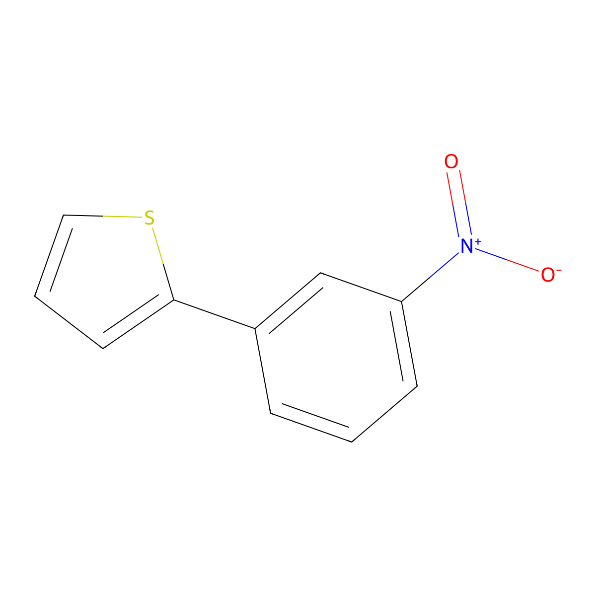 2-(3-Nitrophenyl)thiophene molecular structure, CAS 38178-61-9