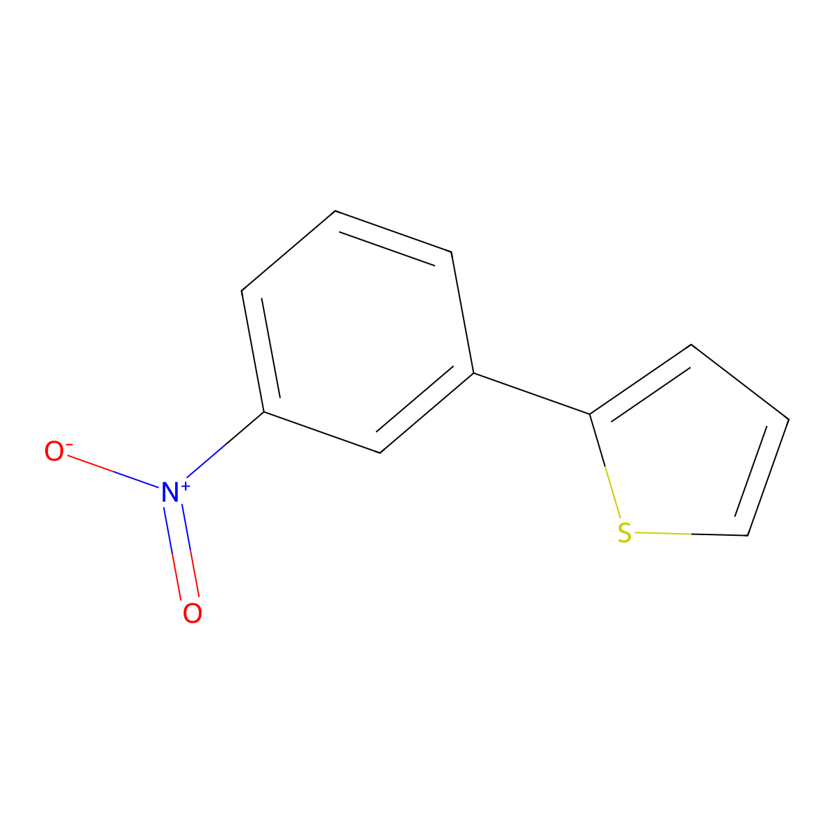 2-(3-Nitrophenyl)thiophene molecular structure, CAS 38178-61-9