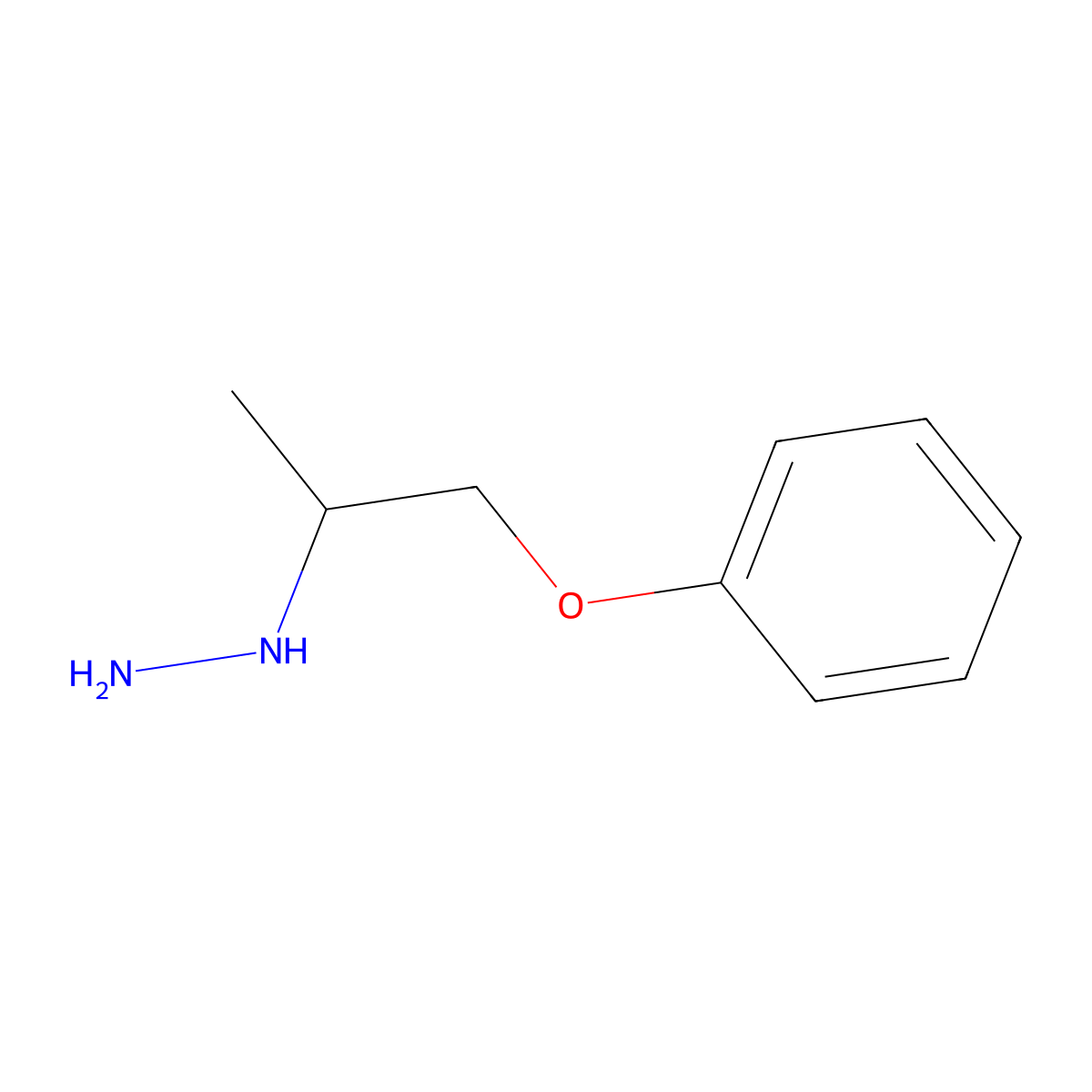 Phenoxypropazine molecular structure, CAS 3818-37-9