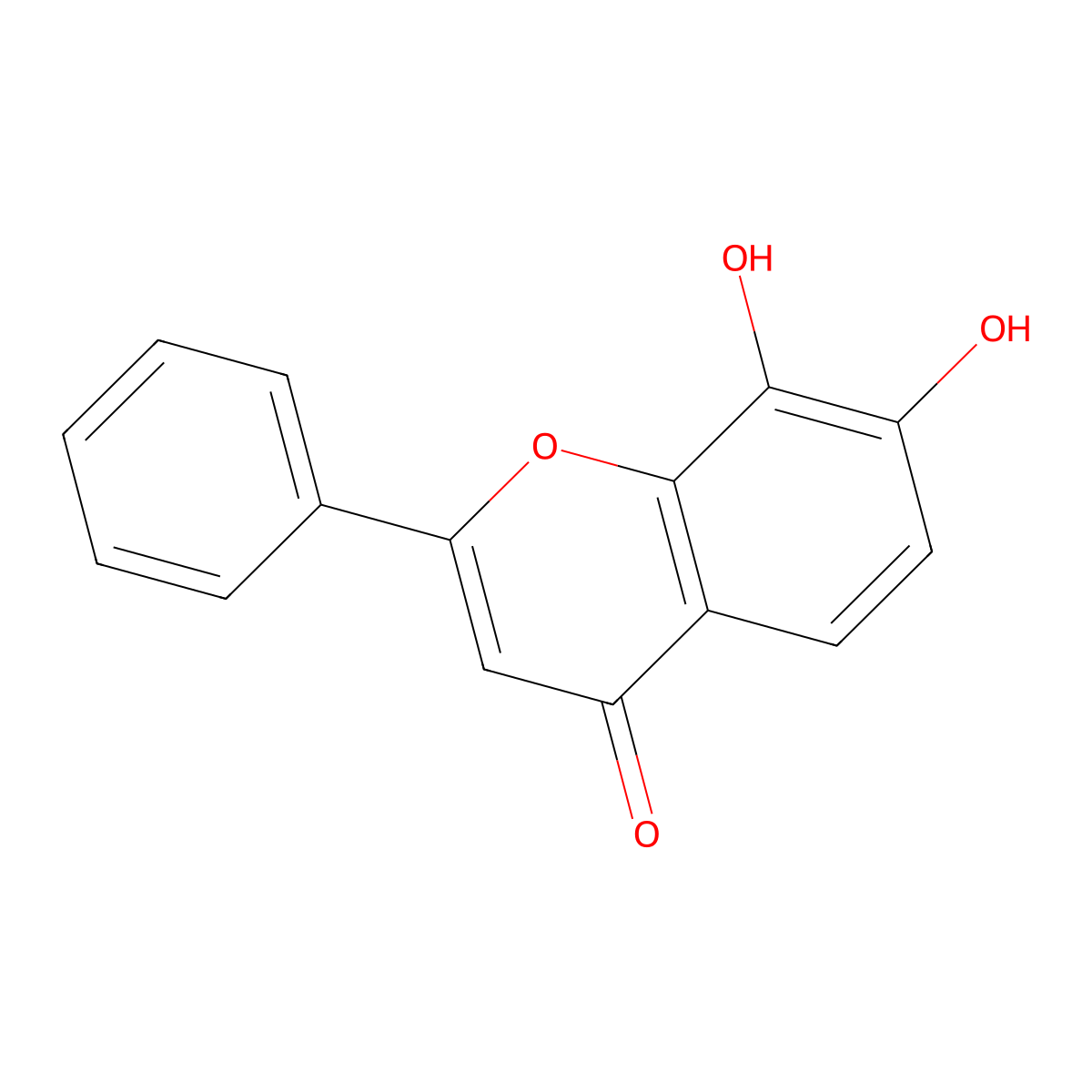 7,8-Dihydroxyflavone molecular structure, CAS 38183-03-8