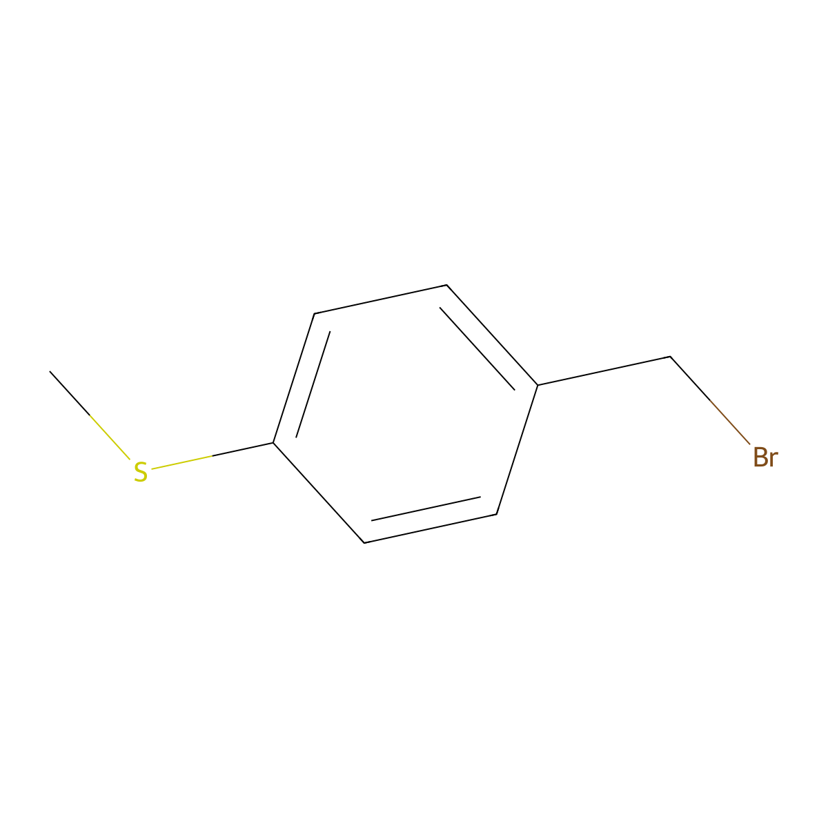 4-(Methylthio)benzyl bromide molecular structure, CAS 38185-19-2
