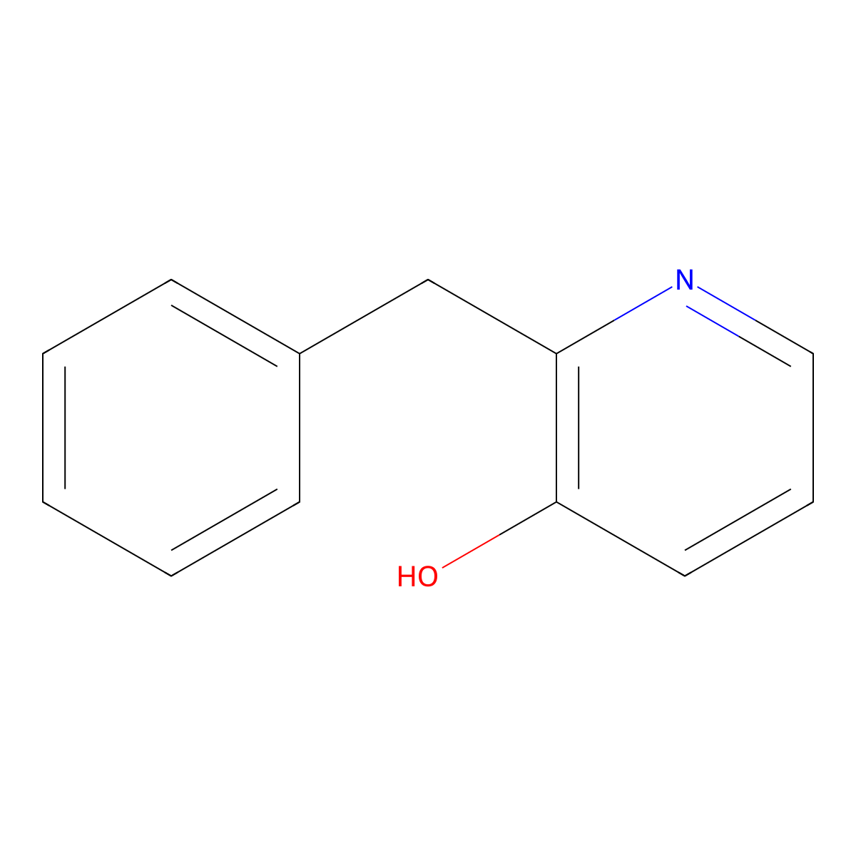 2-(Phenylmethyl)-3-pyridinol molecular structure, CAS 38186-81-1
