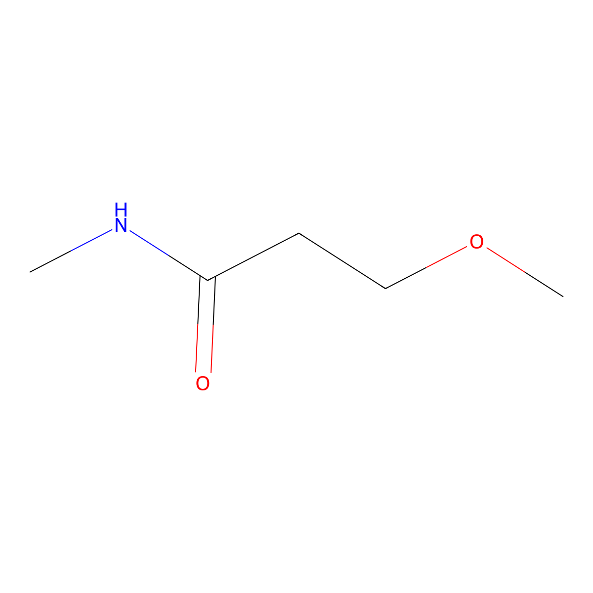 3-methoxy-N-methylpropanamide molecular structure, CAS 38188-92-0