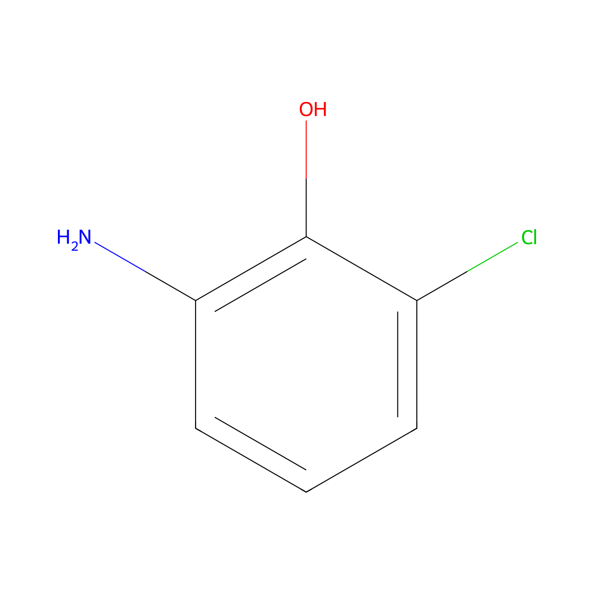 2-Amino-6-chlorophenol molecular structure, CAS 38191-33-2