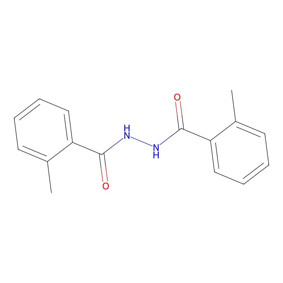 2-Methyl-n'-(2-methylbenzoyl)benzohydrazide molecular structure, CAS 38192-12-0