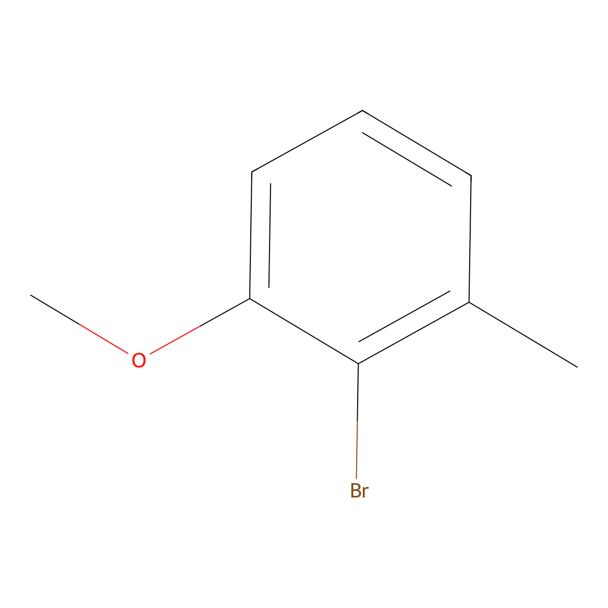 2-Bromo-3-methoxytoluene molecular structure, CAS 38197-43-2