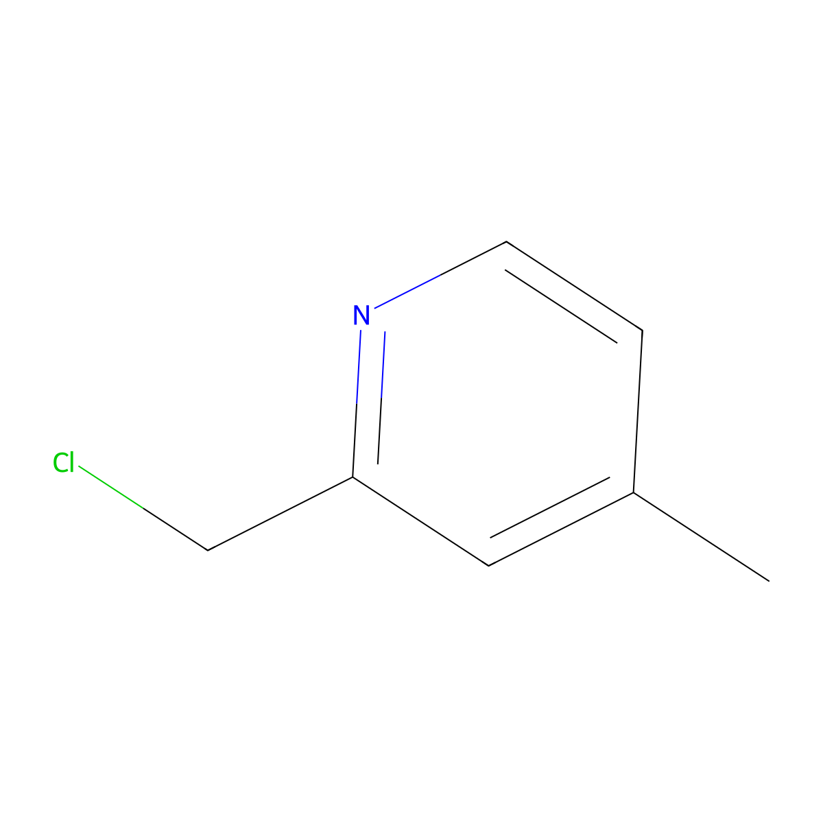 2-(Chloromethyl)-4-methylpyridine molecular structure, CAS 38198-16-2
