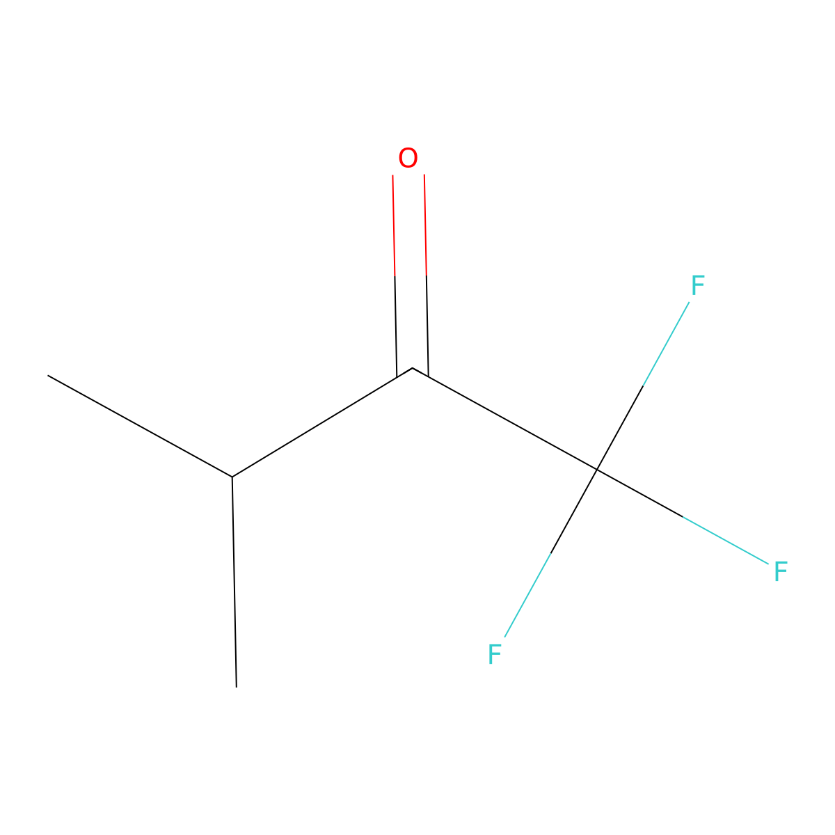 1,1,1-Trifluoro-3-methylbutan-2-one molecular structure, CAS 382-03-6