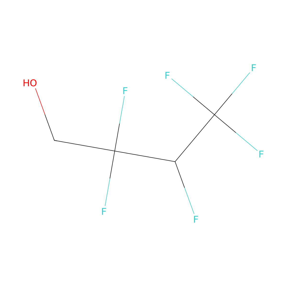 2,2,3,4,4,4-Hexafluorobutan-1-ol molecular structure, CAS 382-31-0
