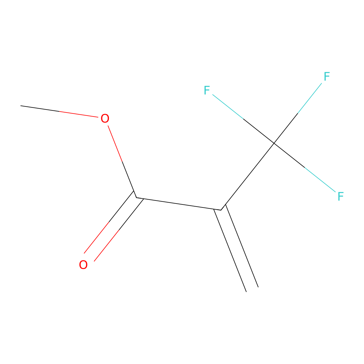 Methyl 2-(trifluoromethyl)acrylate molecular structure, CAS 382-90-1