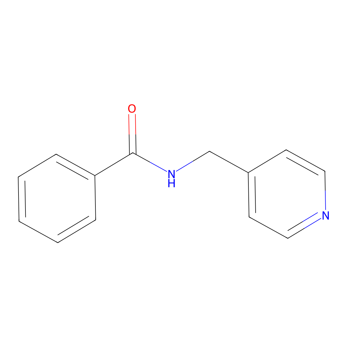 N-(4-Pyridinylmethyl)benzamide molecular structure, CAS 3820-26-6