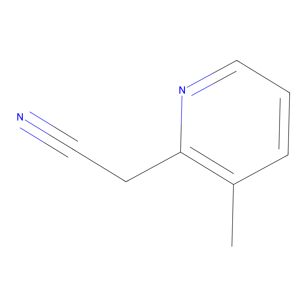 2-(3-Methylpyridin-2-YL)acetonitrile molecular structure, CAS 38203-11-1