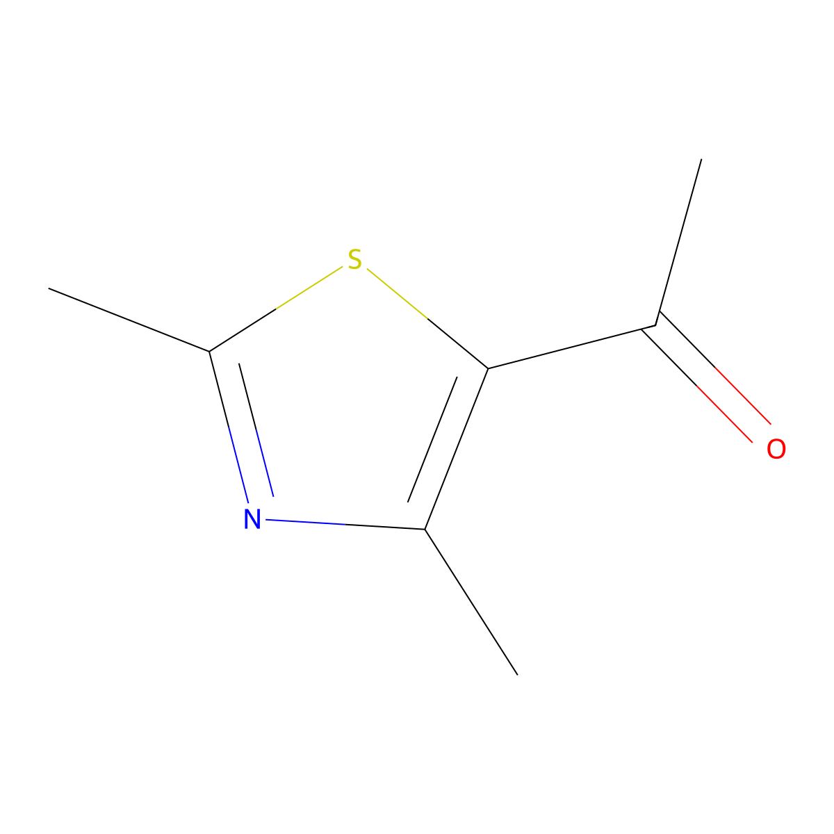 2,4-Dimethyl-5-acetylthiazole molecular structure, CAS 38205-60-6