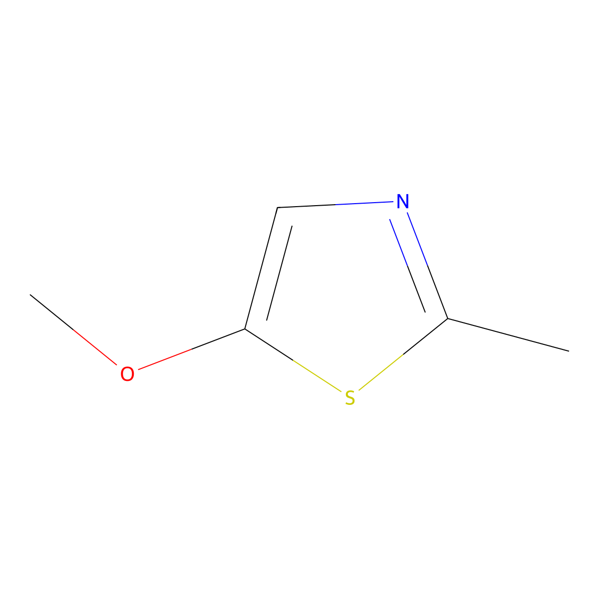 5-Methoxy-2-methylthiazole molecular structure, CAS 38205-64-0