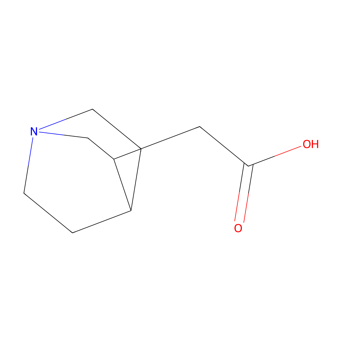2-(Quinuclidin-3-yl)acetic acid molecular structure, CAS 38206-85-8