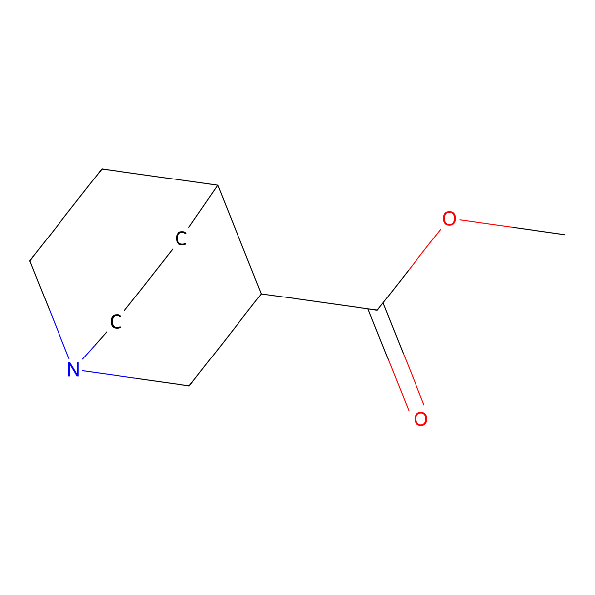 Methyl quinuclidine-3-carboxylate molecular structure, CAS 38206-86-9