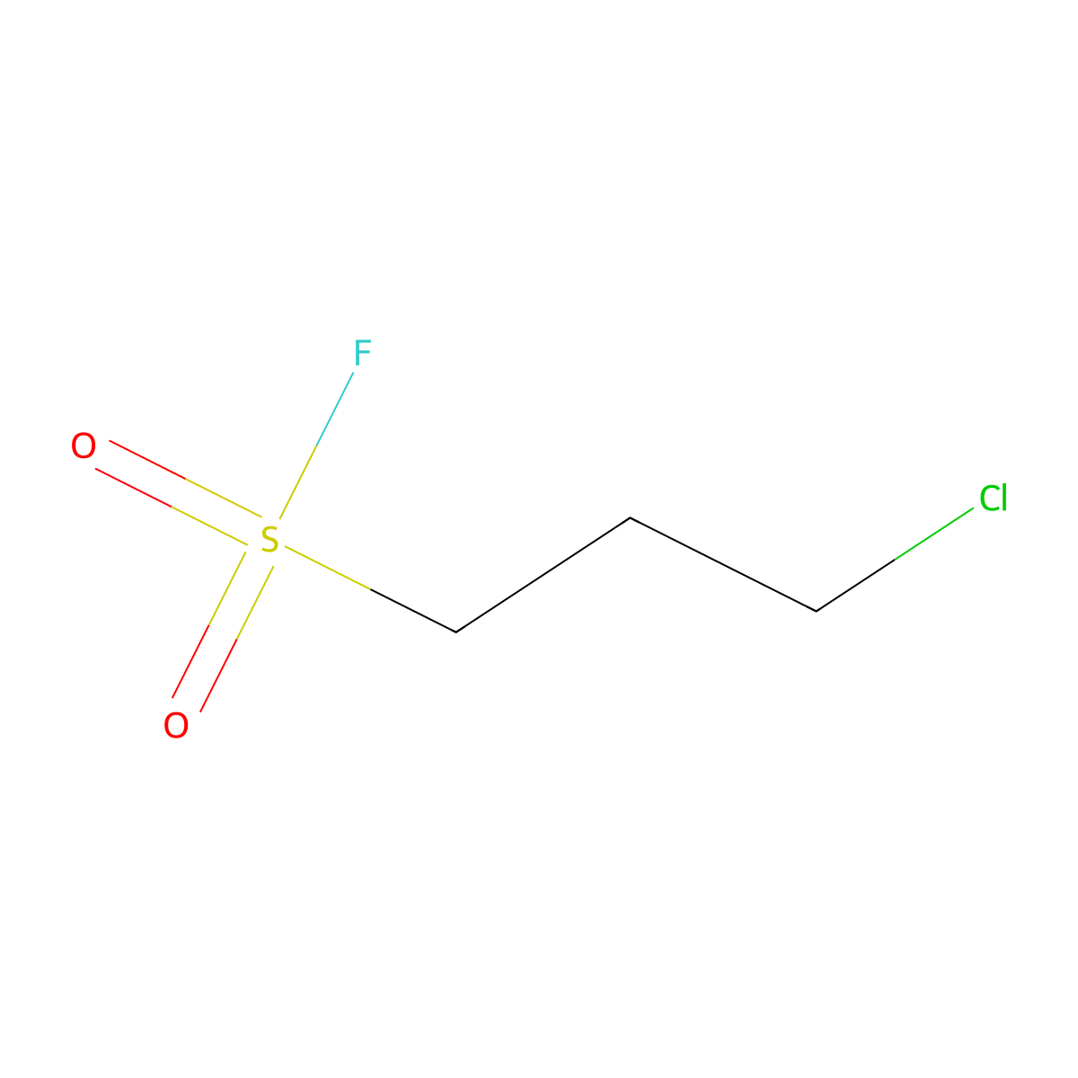3-Chloropropane-1-sulfonyl fluoride molecular structure, CAS 3821-80-5