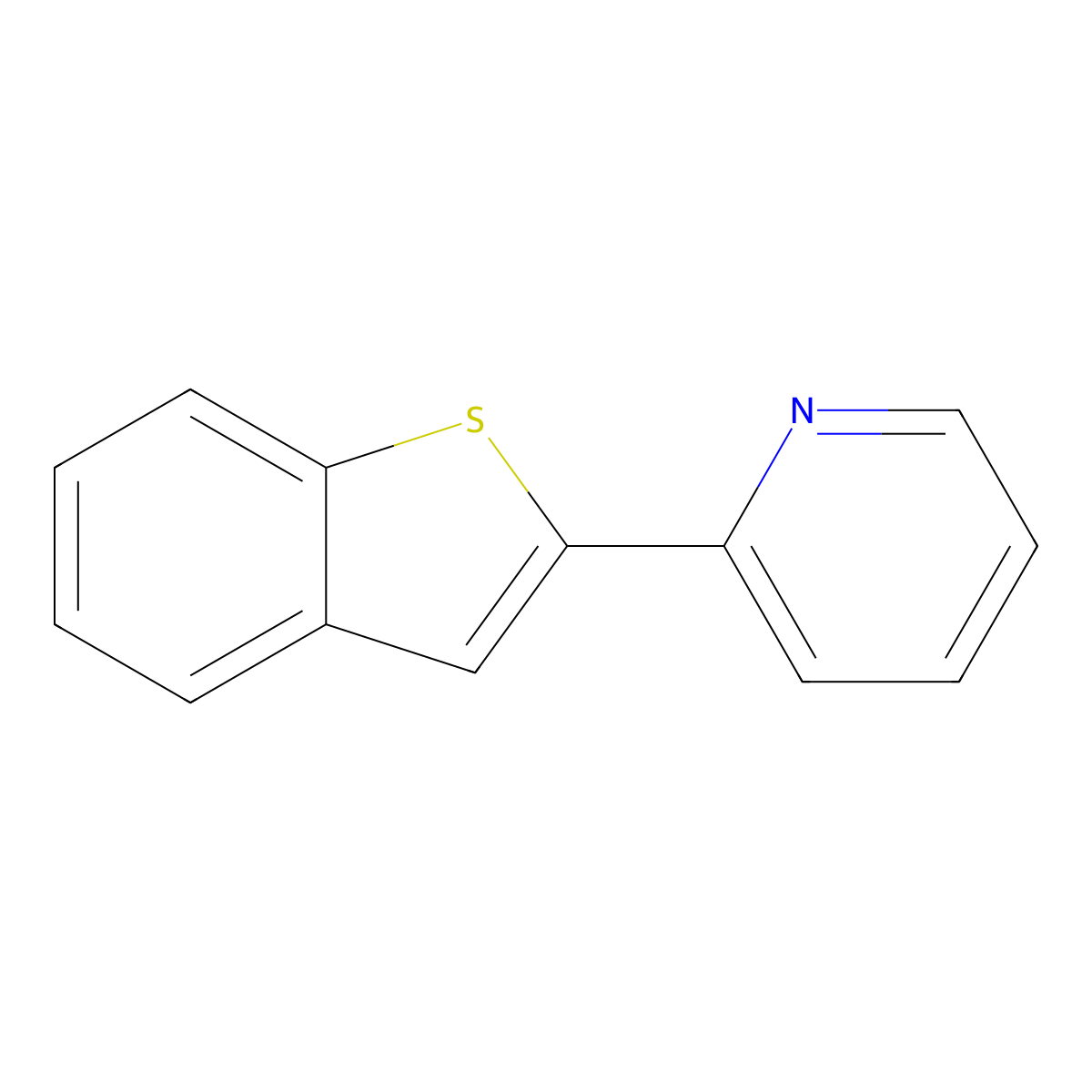 2-(Benzo(b)thiophen-2-yl)pyridine molecular structure, CAS 38210-35-4