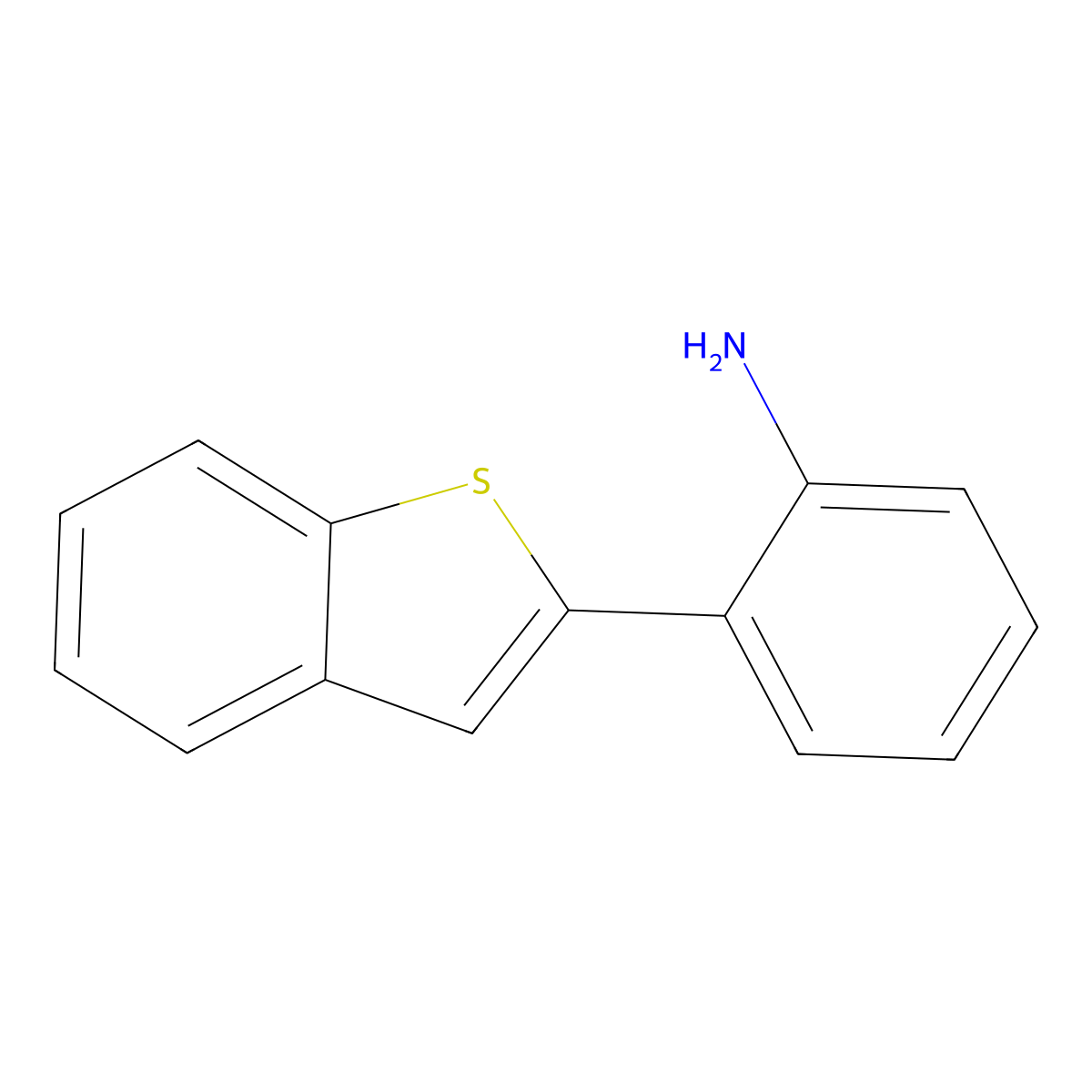 2-(Benzo[b]thiophen-2-yl)aniline molecular structure, CAS 38210-45-6
