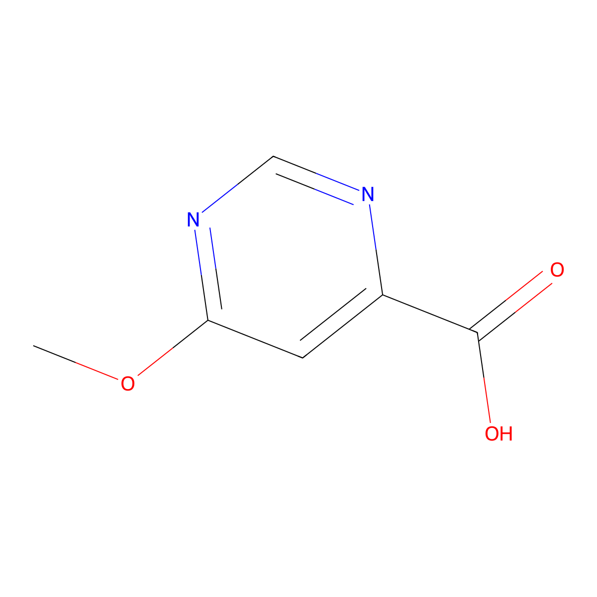 6-methoxypyrimidine-4-carboxylic Acid molecular structure, CAS 38214-45-8