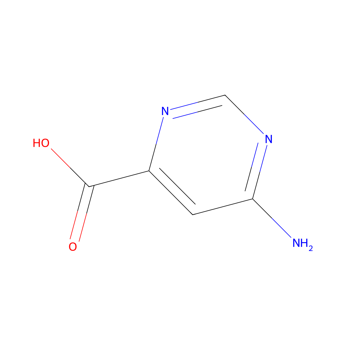 6-Aminopyrimidine-4-carboxylic acid molecular structure, CAS 38214-46-9