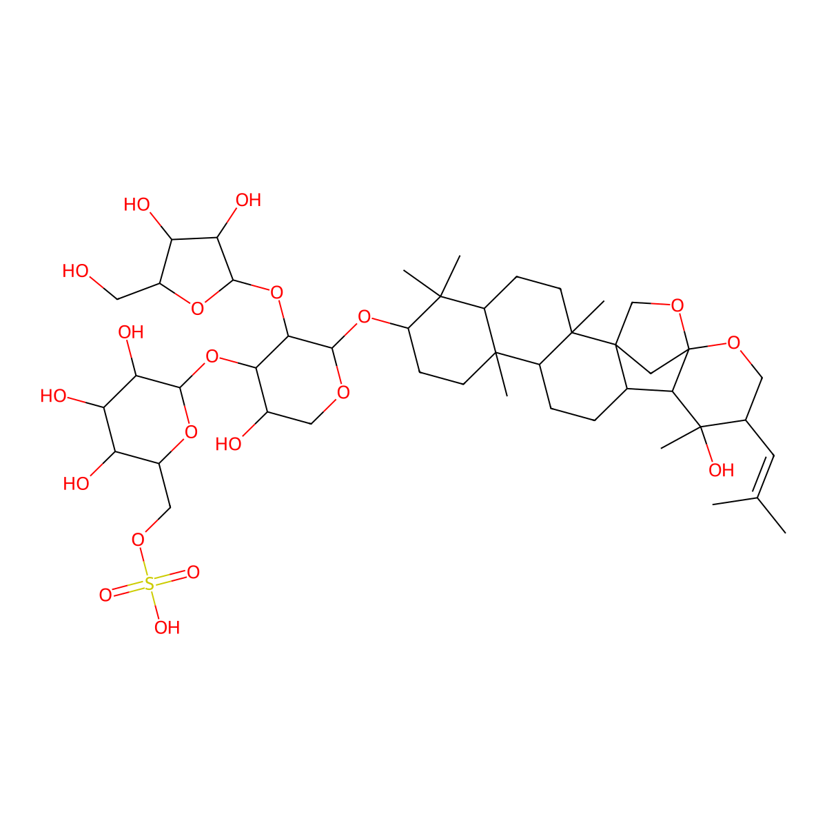 Bacopaside I molecular structure, CAS 382148-47-2