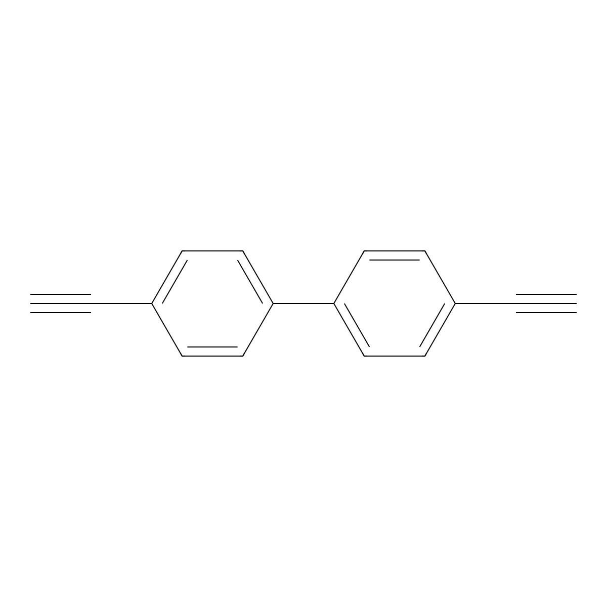 4,4'-Diethynylbiphenyl molecular structure, CAS 38215-38-2