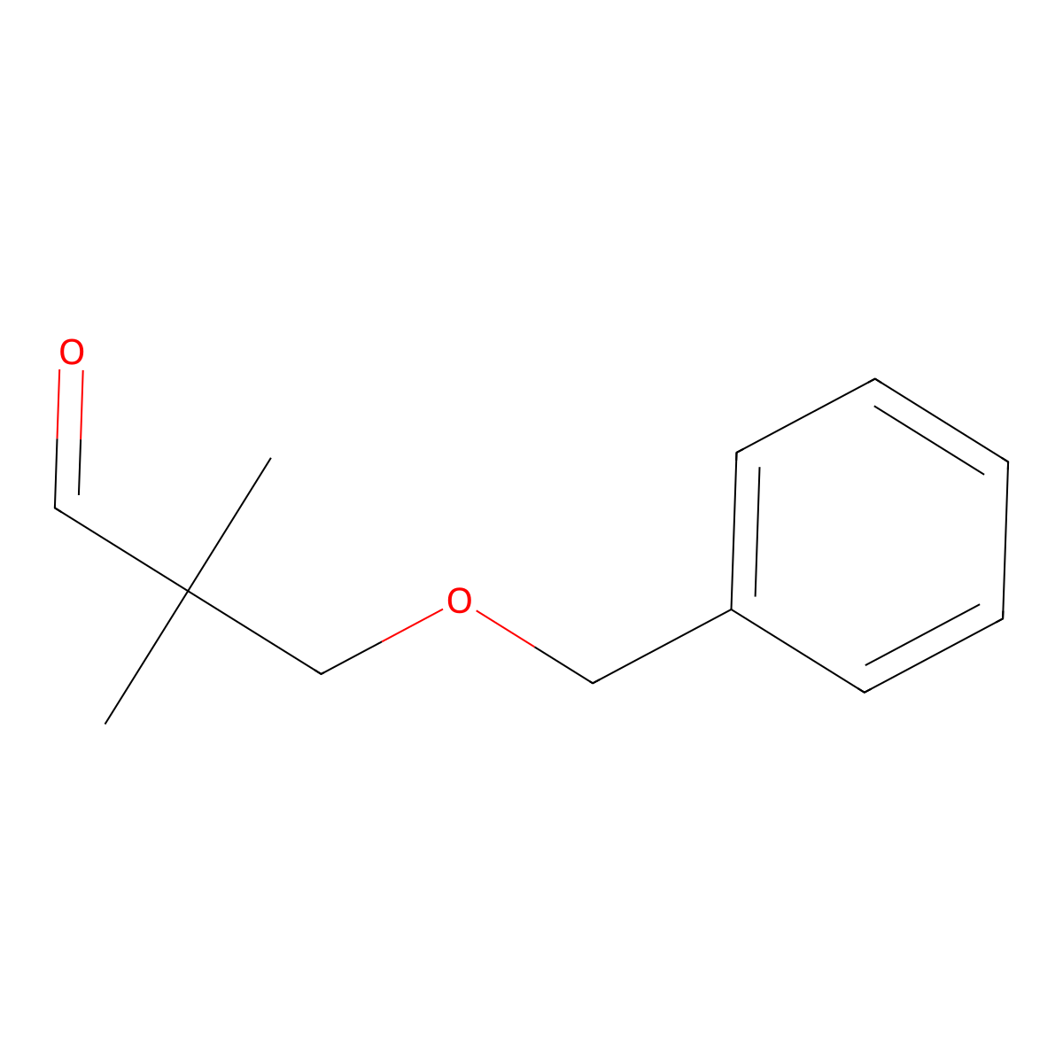 3-Benzyloxy-2,2-dimethylpropanal molecular structure, CAS 38216-93-2