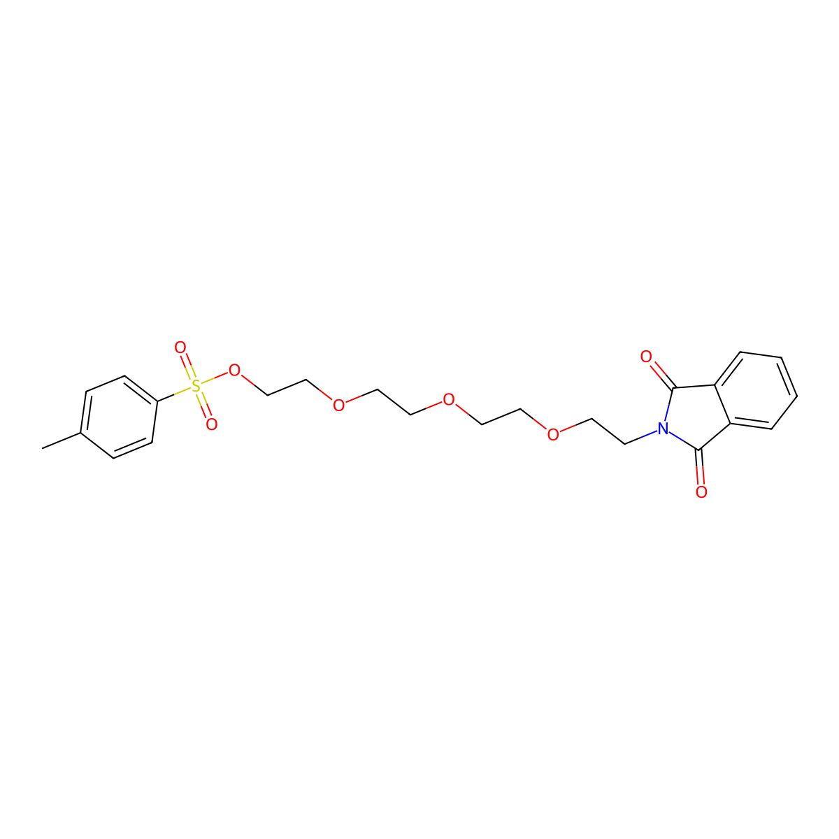 Phthalimide-PEG3-C2-OTs molecular structure, CAS 382162-12-1
