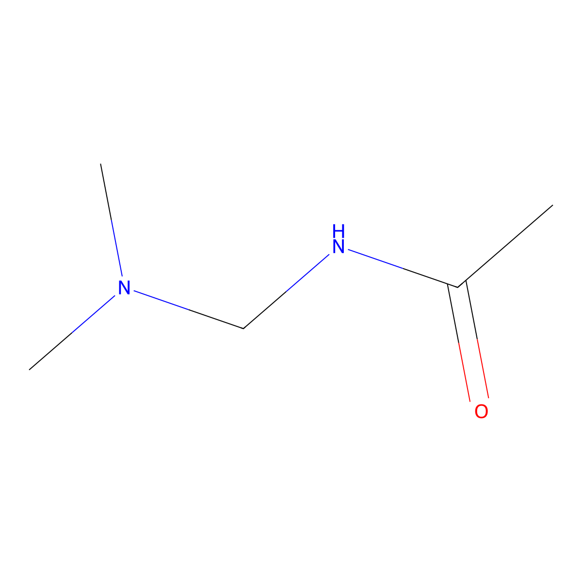 Acetamide, N-((dimethylamino)methyl)- molecular structure, CAS 38221-31-7