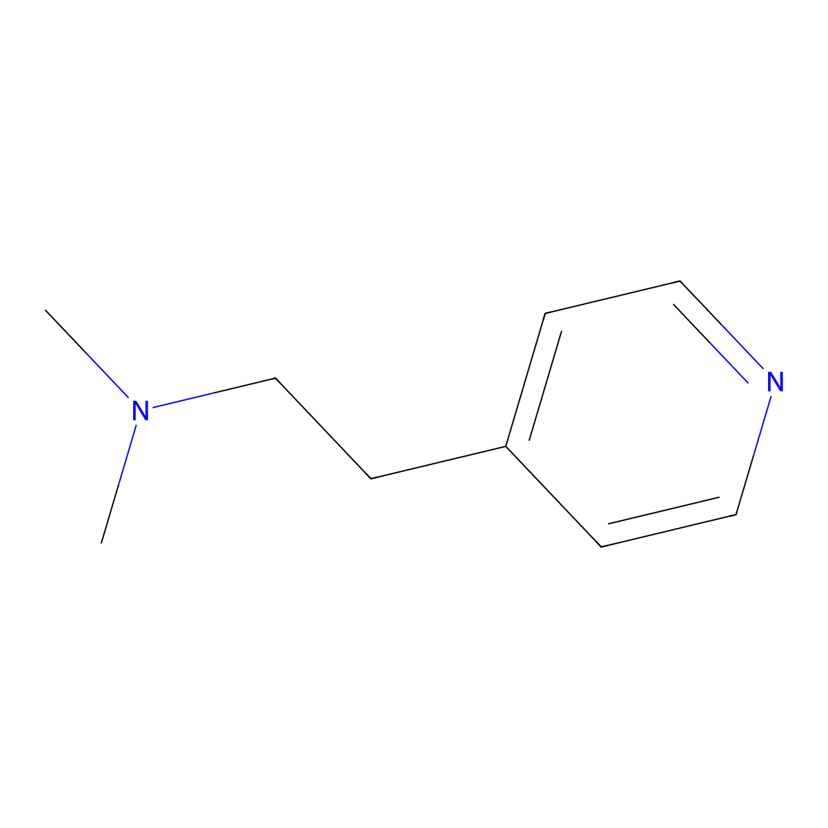 Pyridine, 4-(2-dimethylaminoethyl)- molecular structure, CAS 38223-06-2