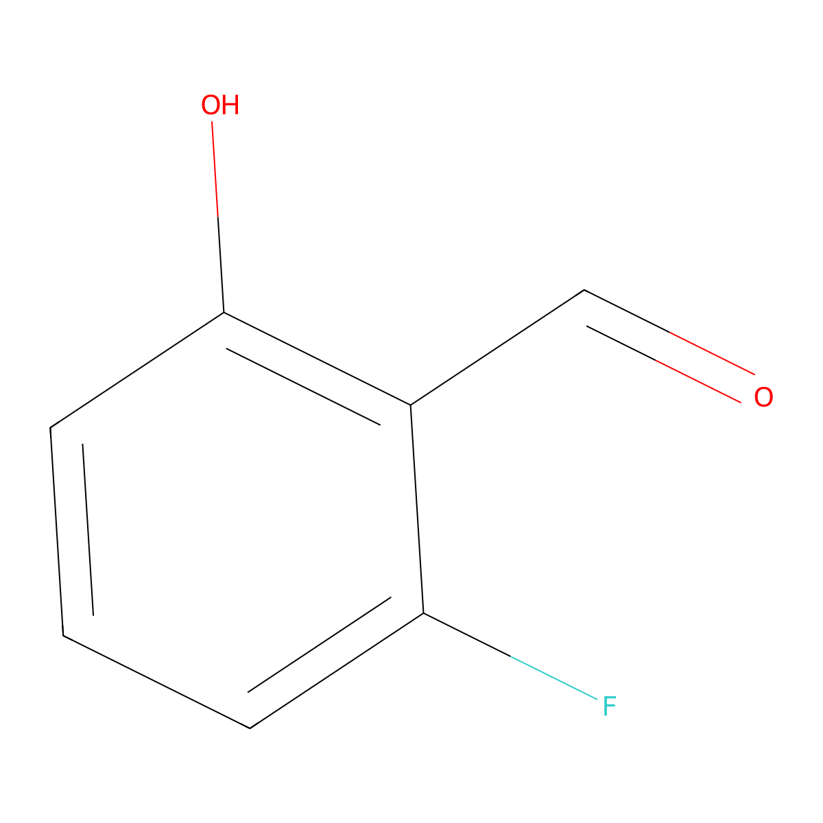 6-Fluorosalicylaldehyde molecular structure, CAS 38226-10-7