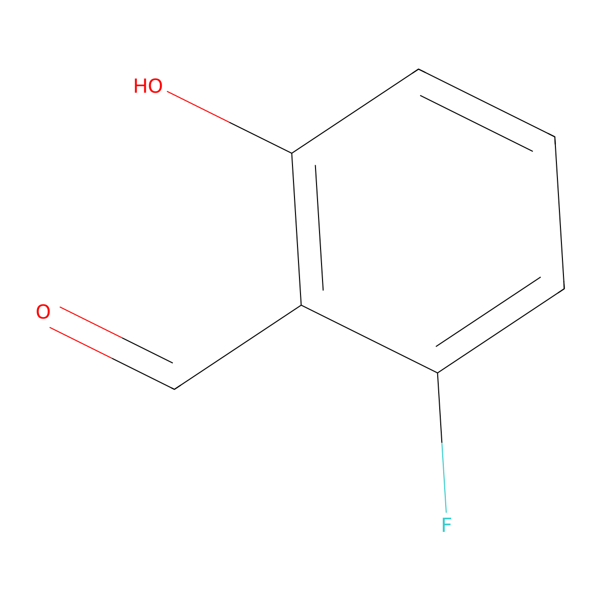6-Fluorosalicylaldehyde molecular structure, CAS 38226-10-7