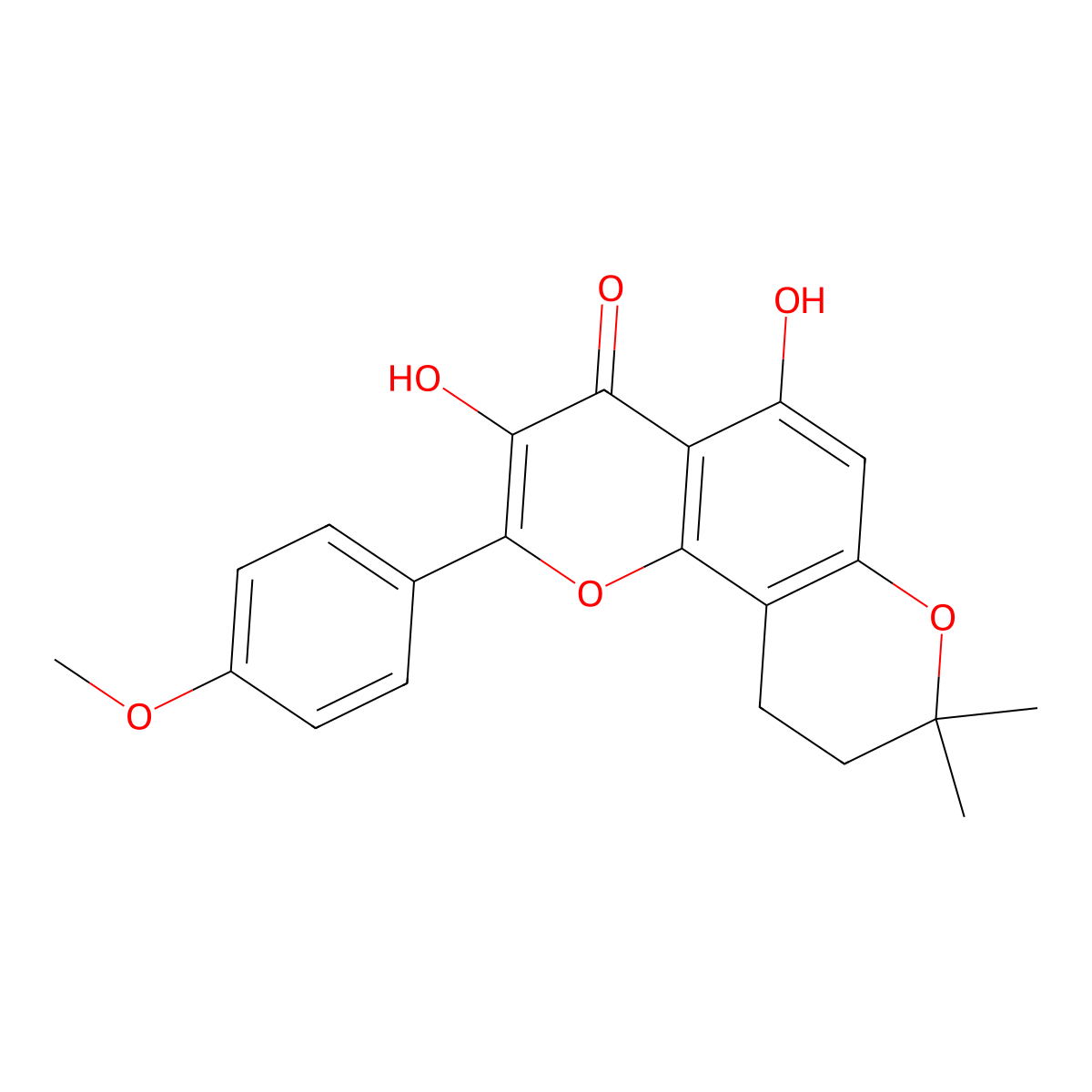 Beta-Anhydroicaritin molecular structure, CAS 38226-86-7