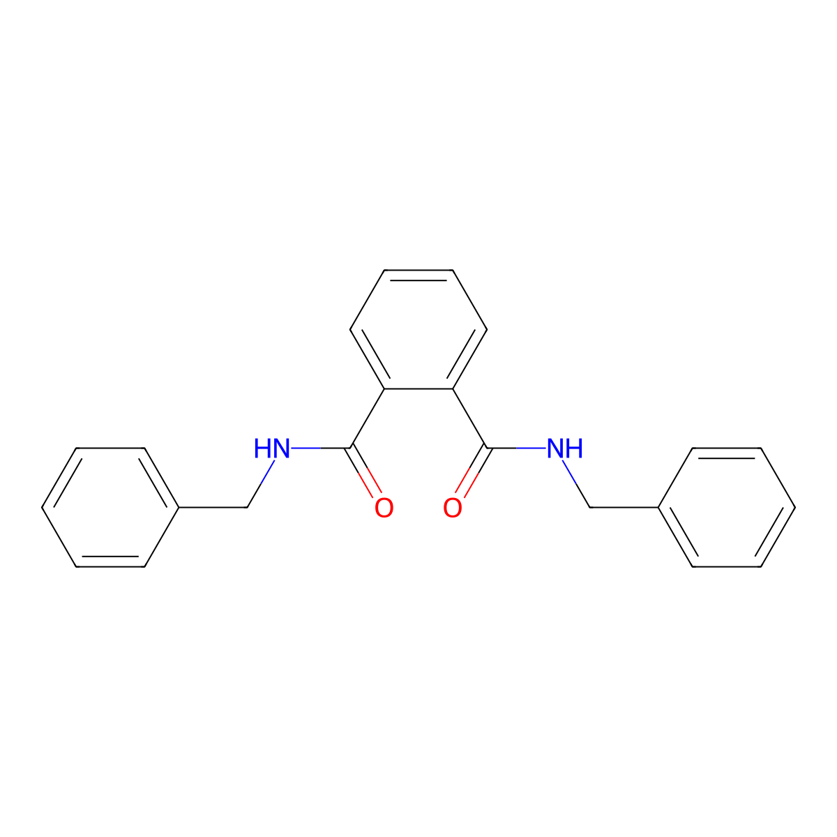 N,N'-Dibenzylphthalamide molecular structure, CAS 38228-99-8