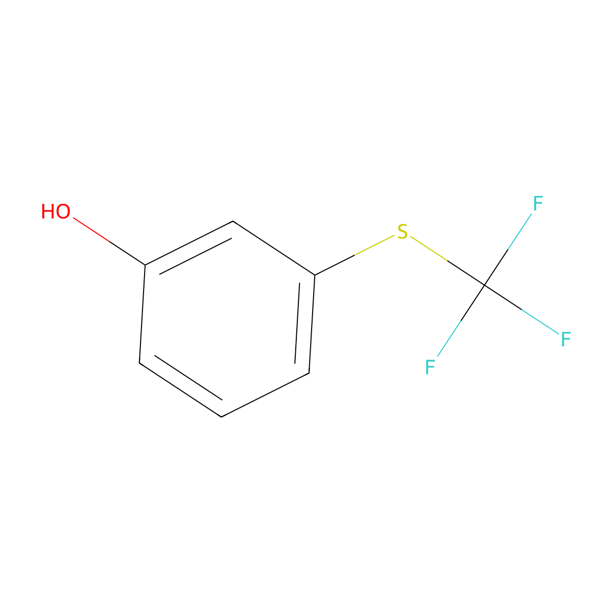 3-(Trifluoromethylthio)phenol molecular structure, CAS 3823-40-3