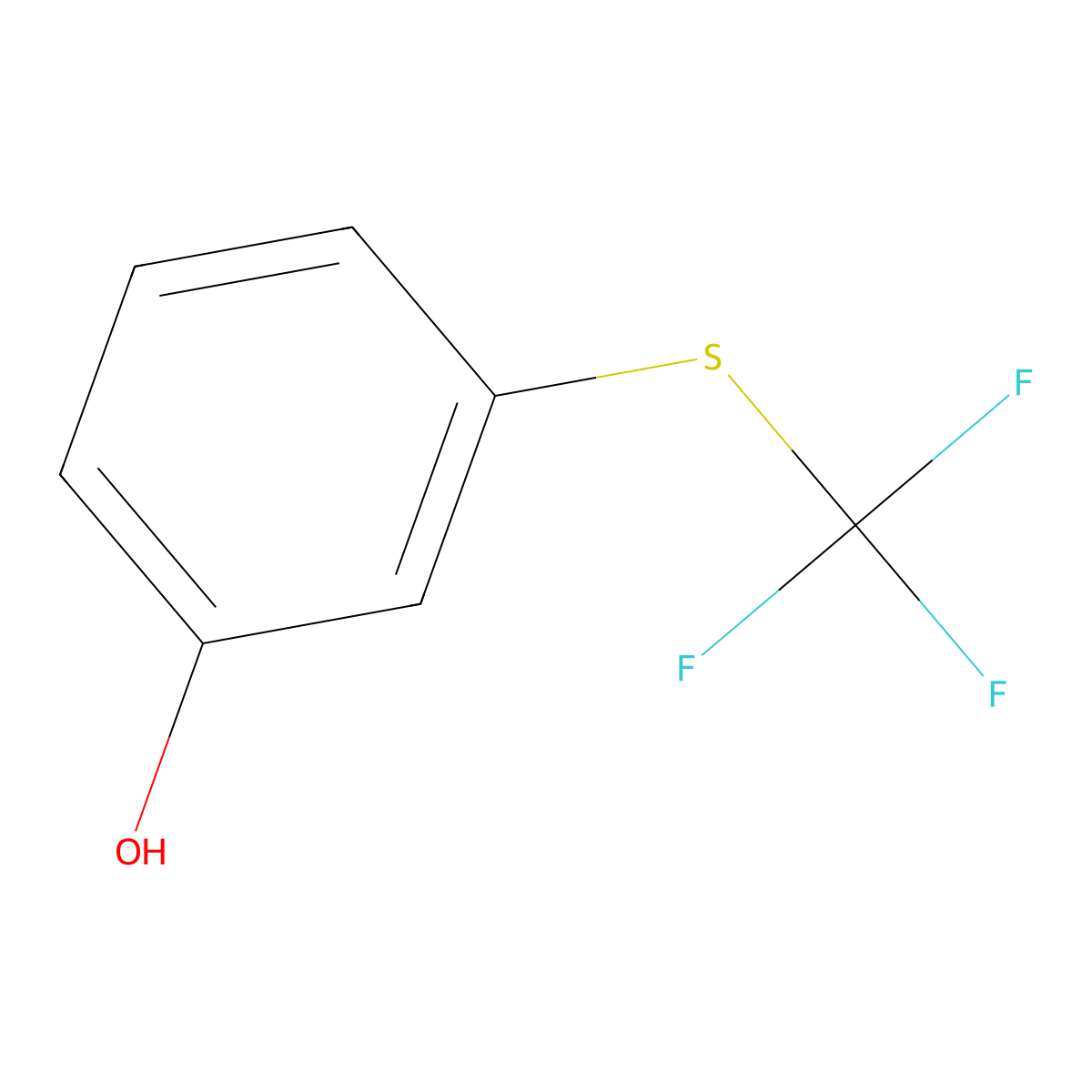 3-(Trifluoromethylthio)phenol molecular structure, CAS 3823-40-3